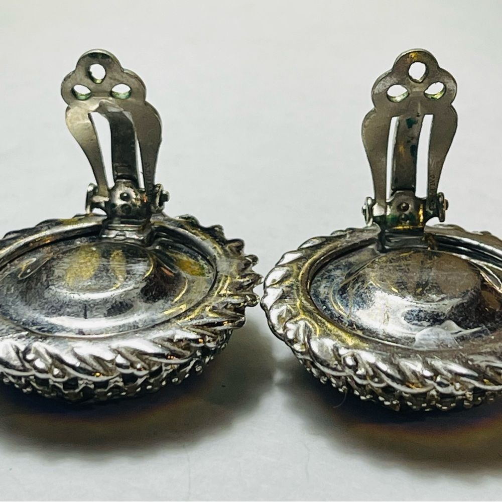 Vintage 1950’s Elsa Schiaparelli Faux Watermelon Tourmaline Clip Earring… - Picture 14 of 17